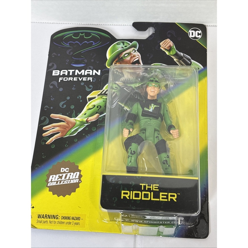 DC Retro Collection Batman Forever The Riddler 4 Inch Action Figure Spin Master - Picture 5 of 7